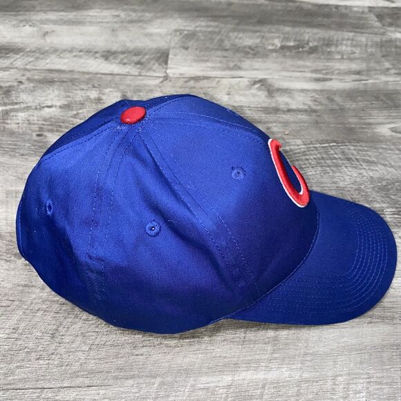 Chicago Cubs Team MLB OC Sports Hat Cap Royal Blue Red C Team Logo Adjustable - Picture 5 of 11